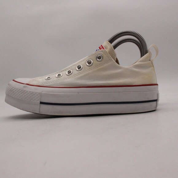Converse Chuck Taylor All Star Women's Size 6.5 White Low Top Sneaker 563457F - Picture 4 of 12